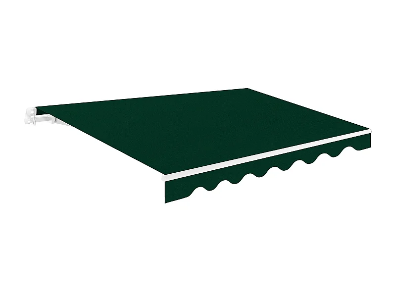 Wasabi - Tenda Esterna Avvolgibile 4x2,5 Verde - Telo Poliestere