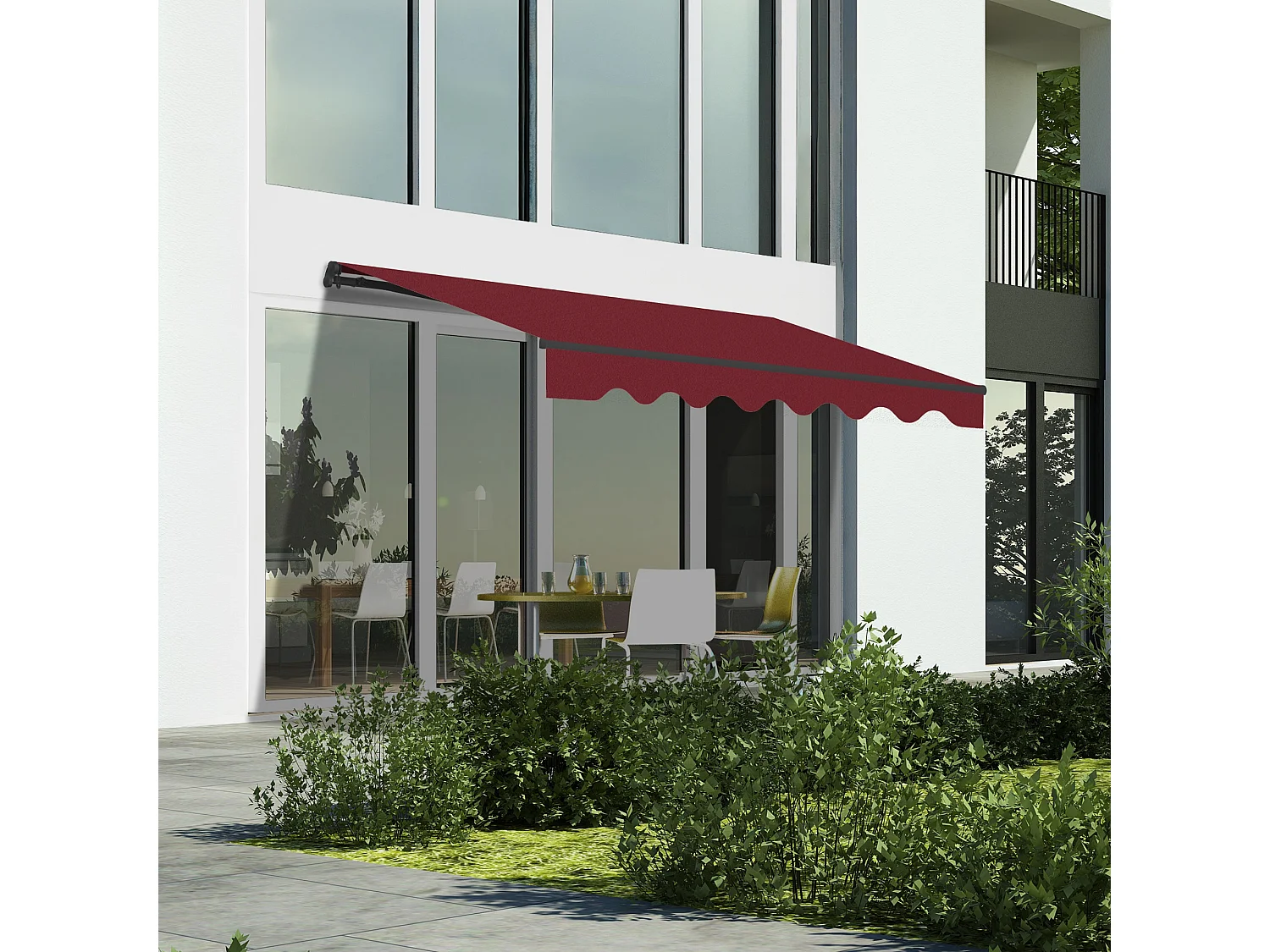 Wasabi - Tenda Motorizzata Esterna 3x2,5 Granata – Telecomando