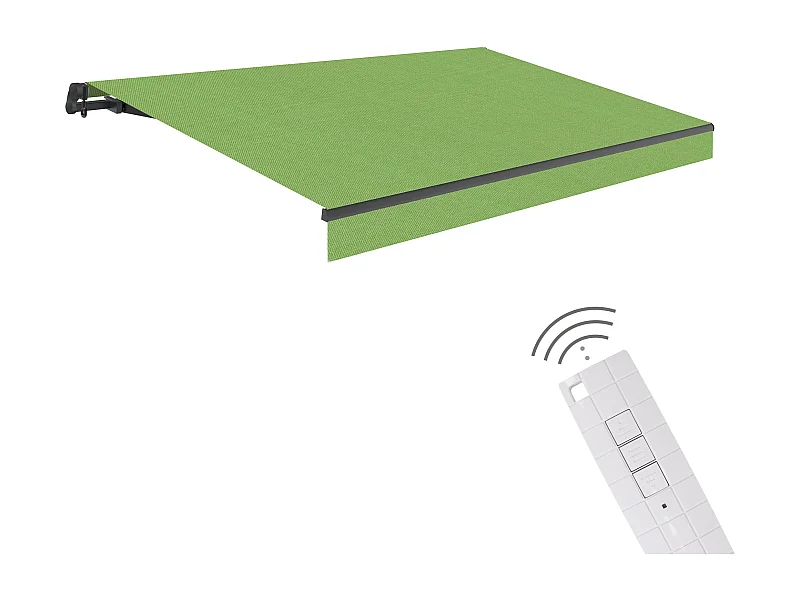 Wasabi - Tenda Motorizzata Esterno 3x2,5 Green – Tela Acrilica