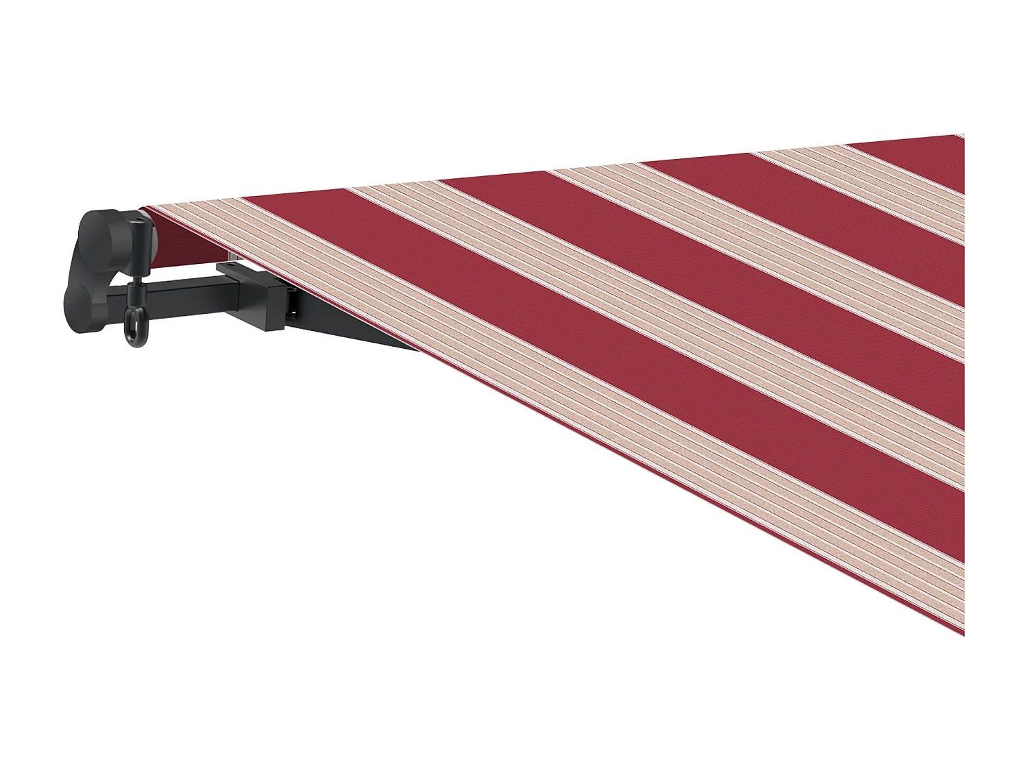 Wasabi - Tenda Motorizzata Esterna 3x2,5 Strisce Granata – Telecomando