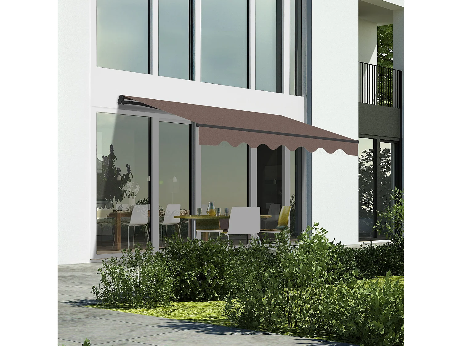 Wasabi - Tenda Esterna Avvolgibile 3x2,5 Taupe Poliestere