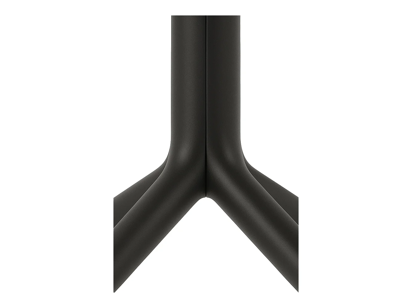 Table d'appoint de jardin - carré - Plastique - 80 x 80 cm - Noir - Lenval