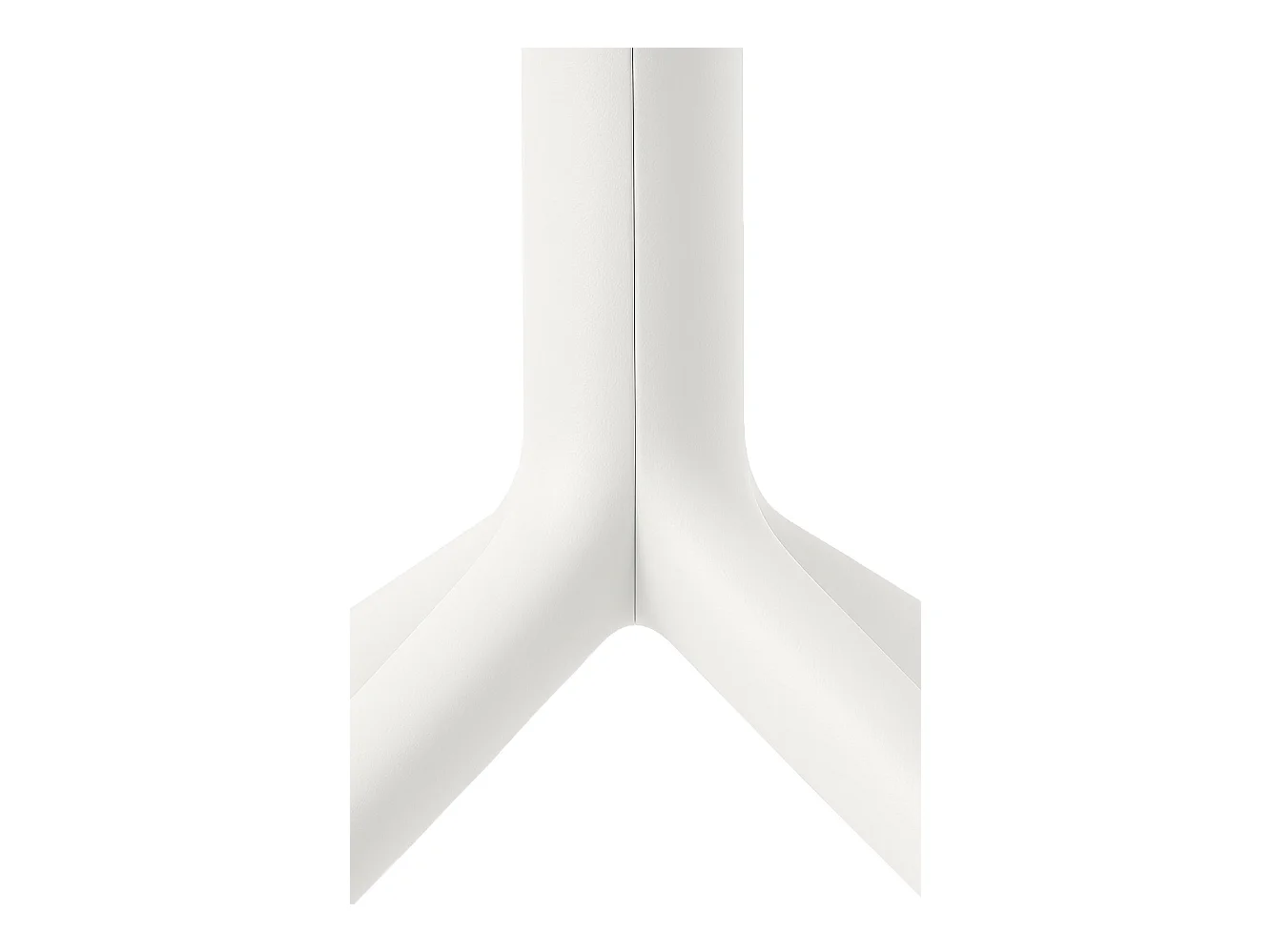 Table d'appoint de jardin - carré - Plastique - 80 x 80 cm - Blanc - Lenval