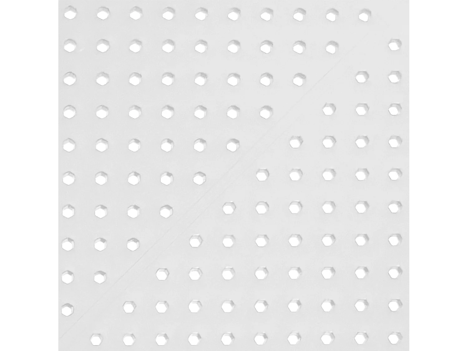 Table d'appoint de jardin - carré - Plastique - 60 x 60 cm - Blanc - Nuvela