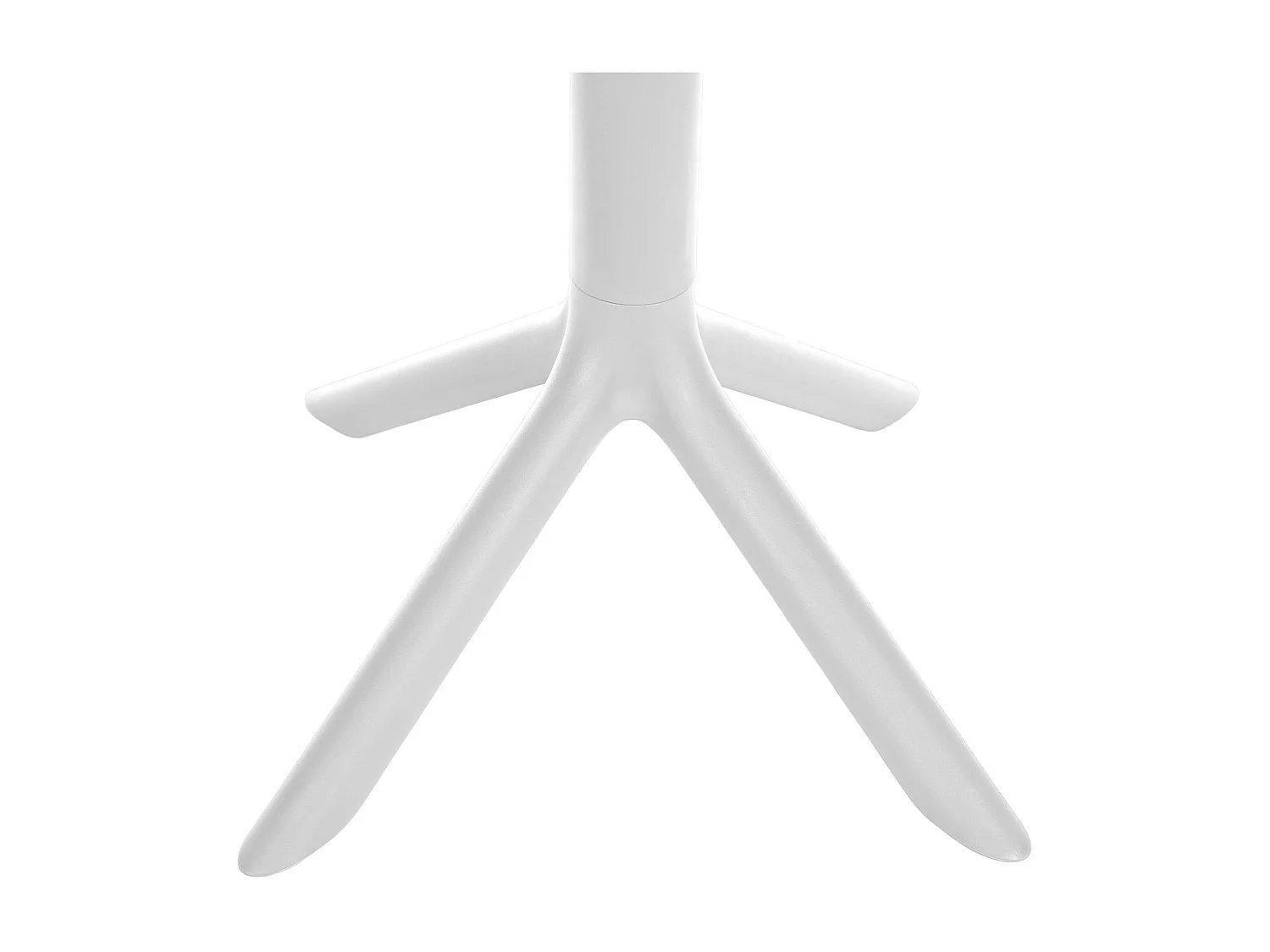 Table d'appoint de jardin - carré - Plastique - 60 x 60 cm - Blanc - Nuvela
