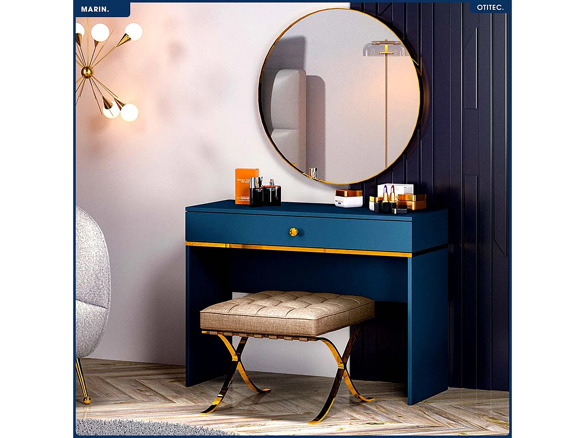 Coiffeuse - H.79 x L.100 x P.40 cm - MARIN