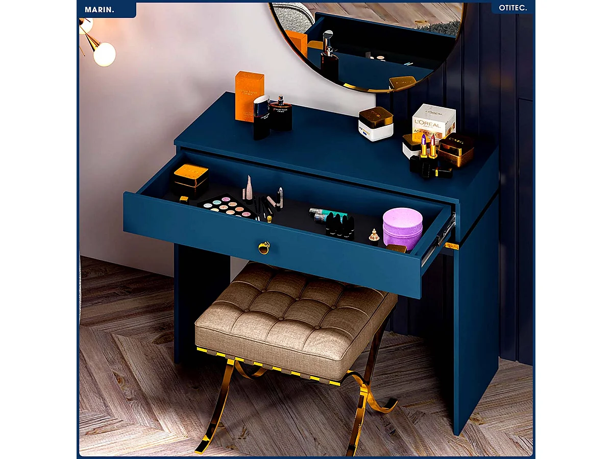 Coiffeuse - H.79 x L.100 x P.40 cm - MARIN