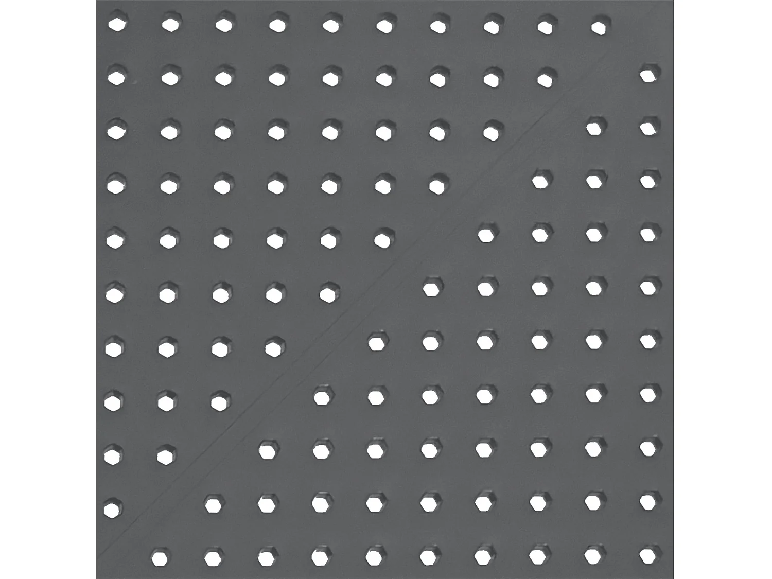 Table d'appoint de jardin - carré - Plastique - 60 x 60 cm - Gris foncé - Nuvela