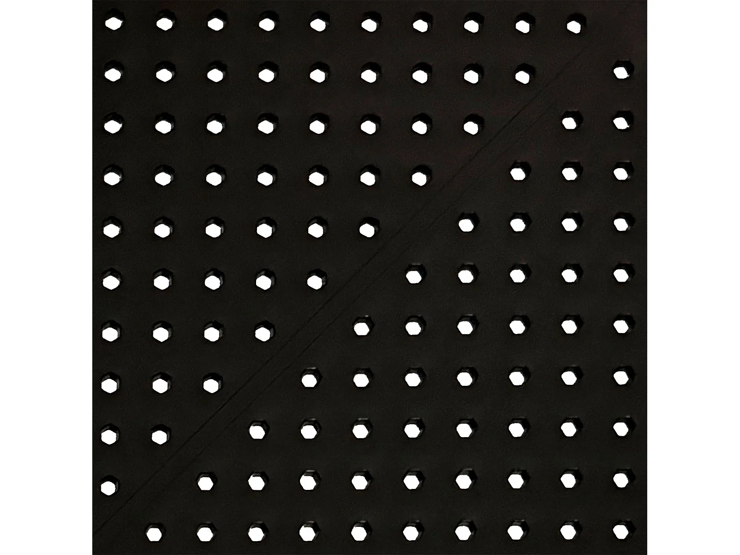 Table d'appoint de jardin - carré - Plastique - 60 x 60 cm - Noir - Nuvela