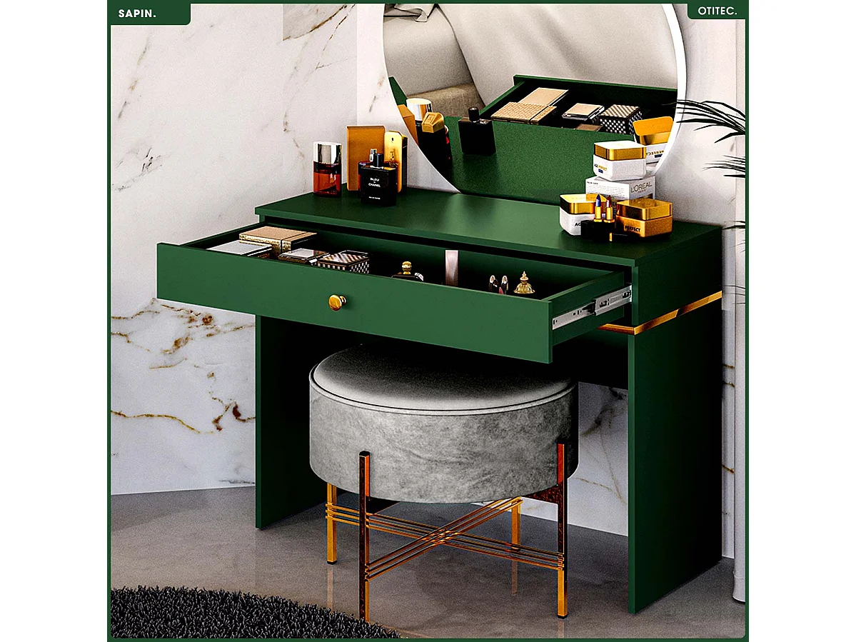 Coiffeuse - H.79 x L.100 x P.40 cm - SAPIN