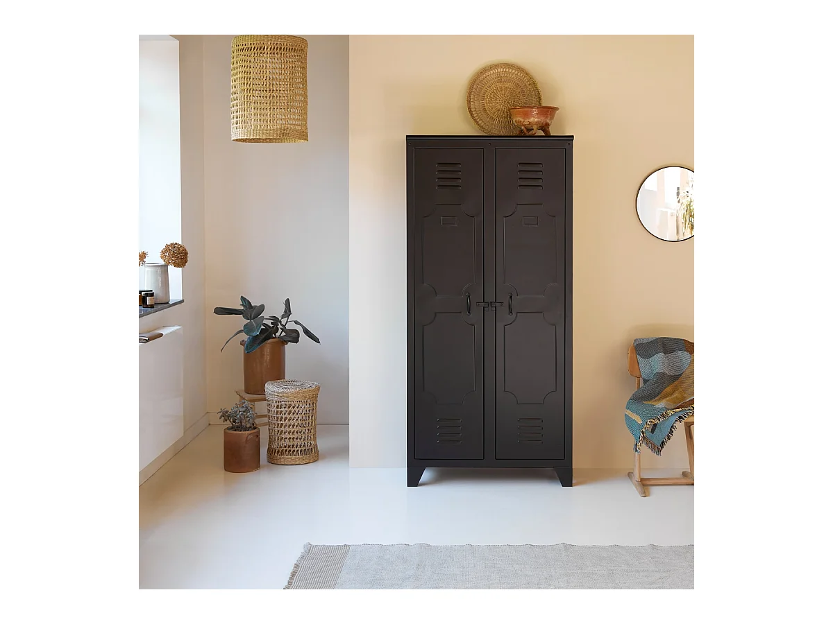 Schrank aus Metall Industriel 180 cm