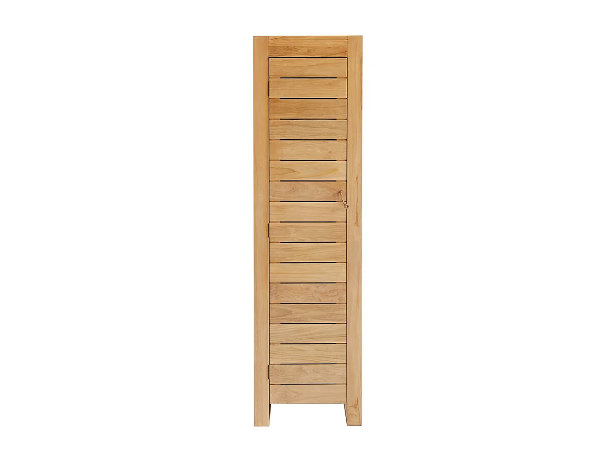Schmaler Schrank aus Teak Zusatzteil für Schrank aus Teak 180 cm Höhe