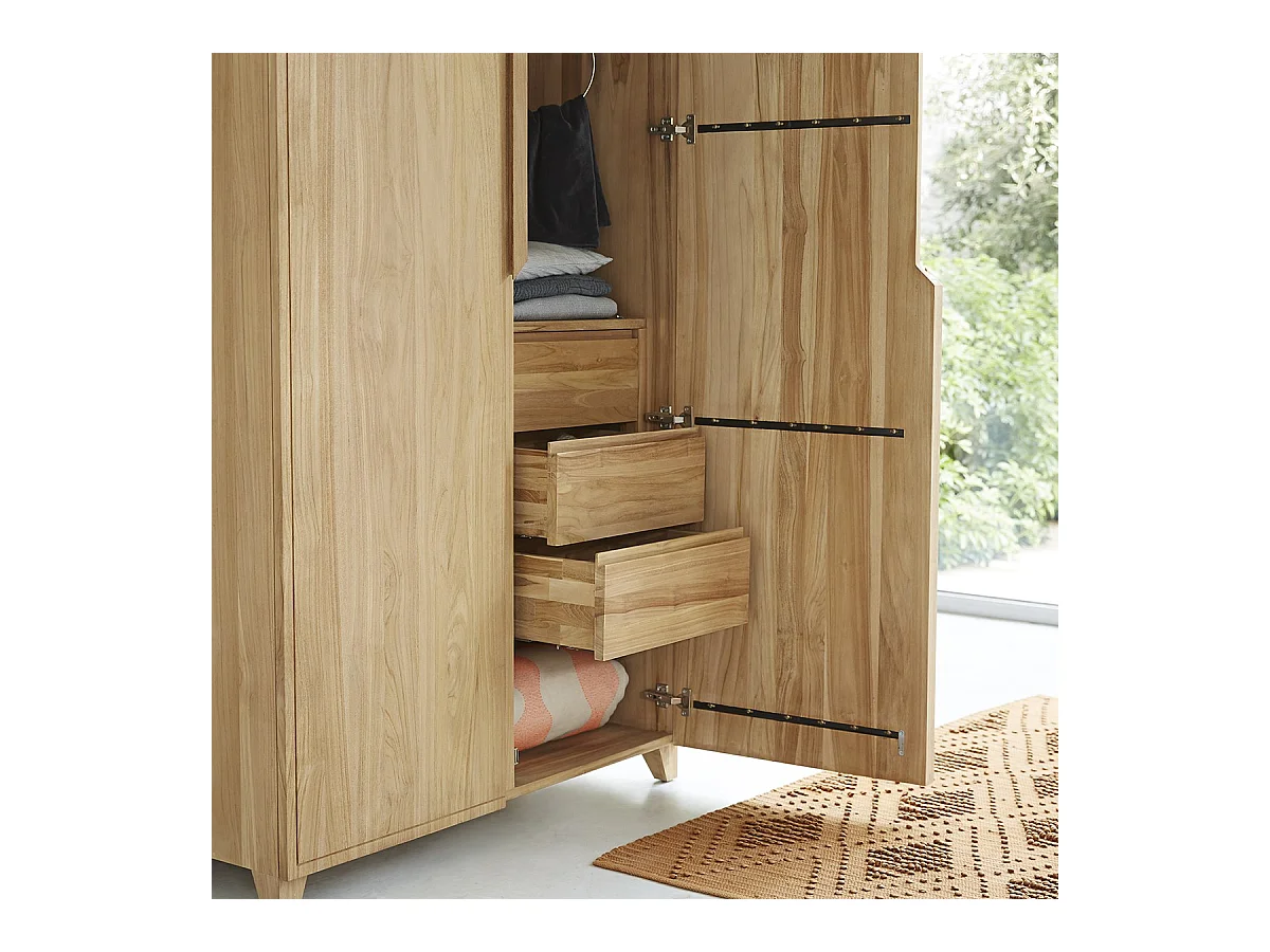 Armadio in legno di teak 210 Greta
