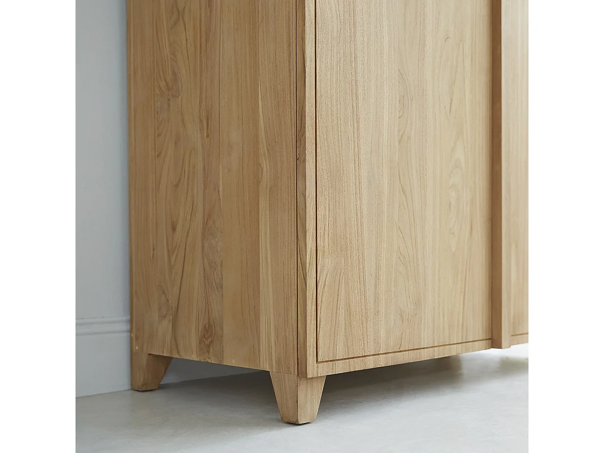 Greta - Wardrobe in solid teak