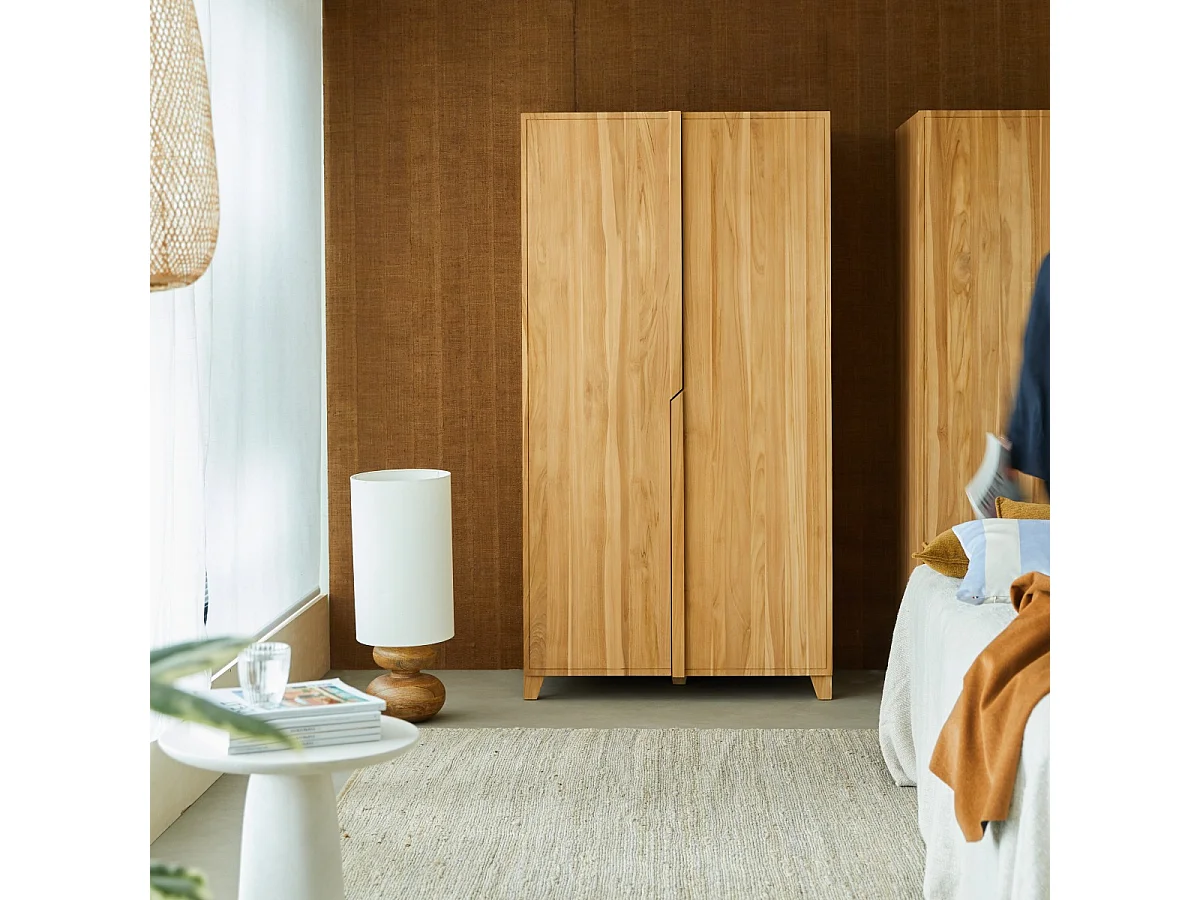 Greta - Wardrobe in solid teak