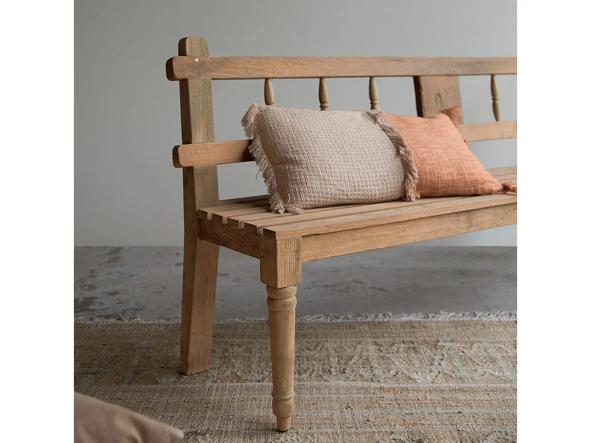 Paula - Solid reclaimed teak bench
