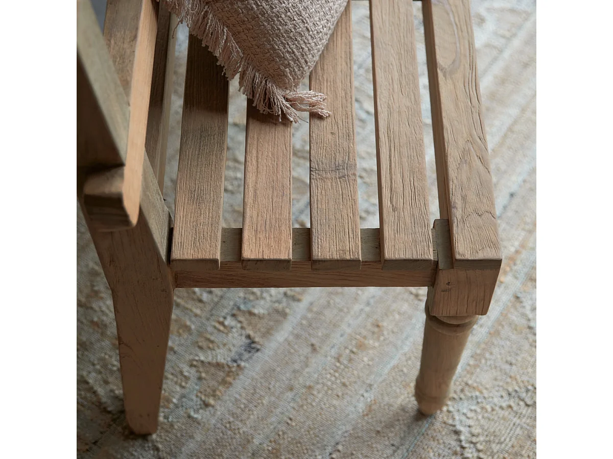 Paula - Solid reclaimed teak bench