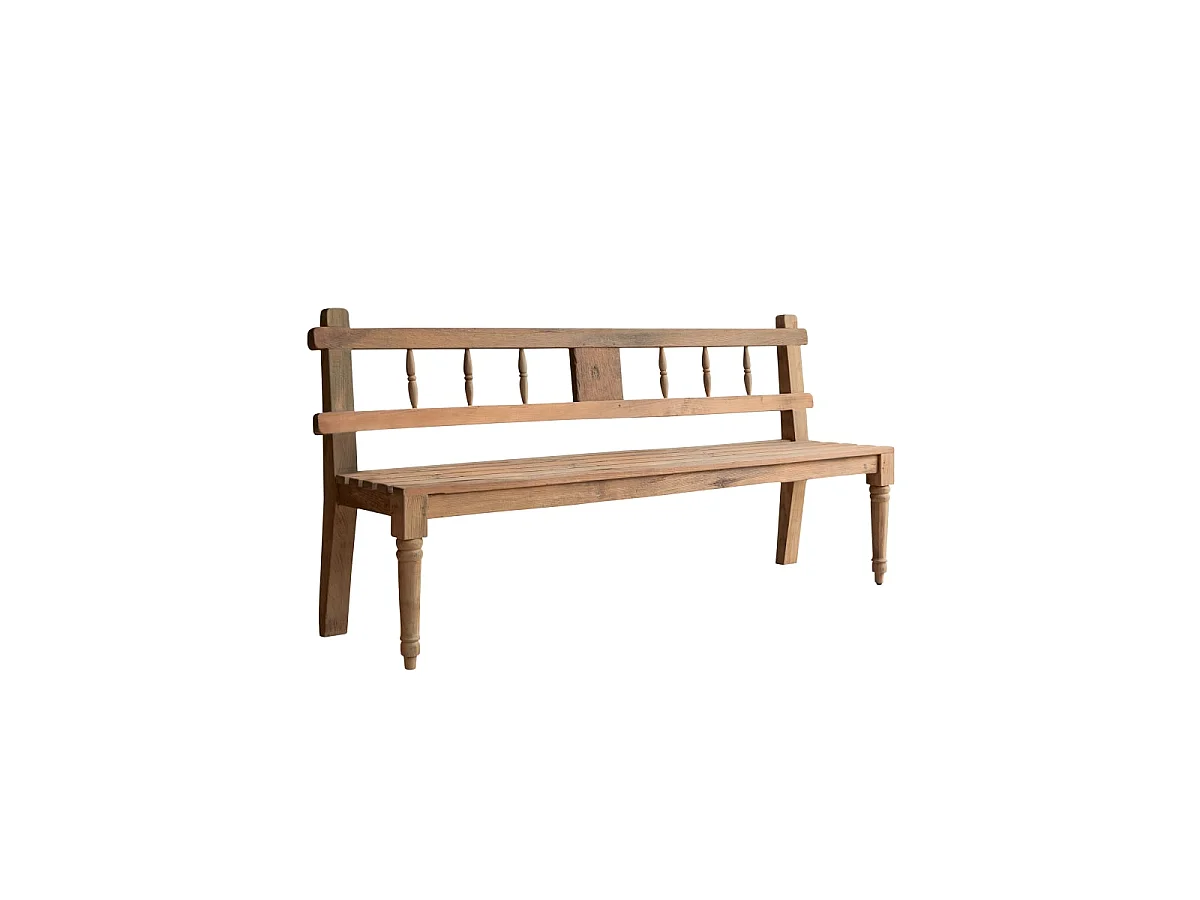Paula - Solid reclaimed teak bench