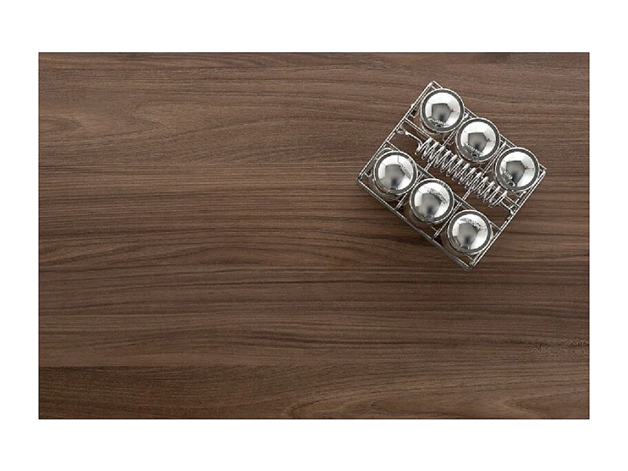 Chariot de cuisine haut, Desserte - couleur Gris aluminium, Acier inoxydable, Cerisier - 123*48,5*34 cm - ONDA ALTO