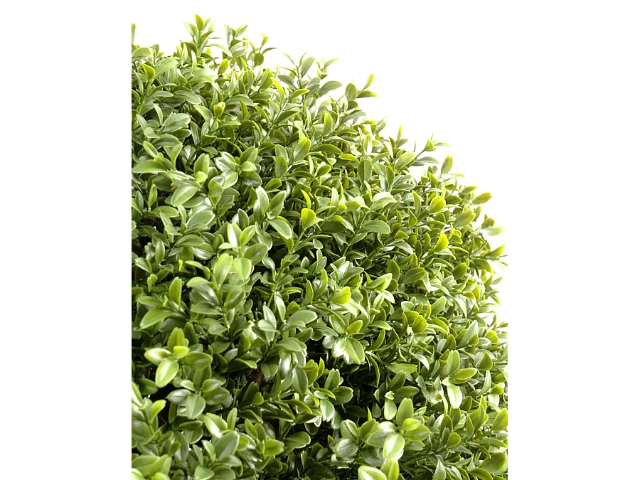 Plante artificielle haute gamme Spécial extérieur / Buis boule artificiel - Dim : H.65 x D.50 cm