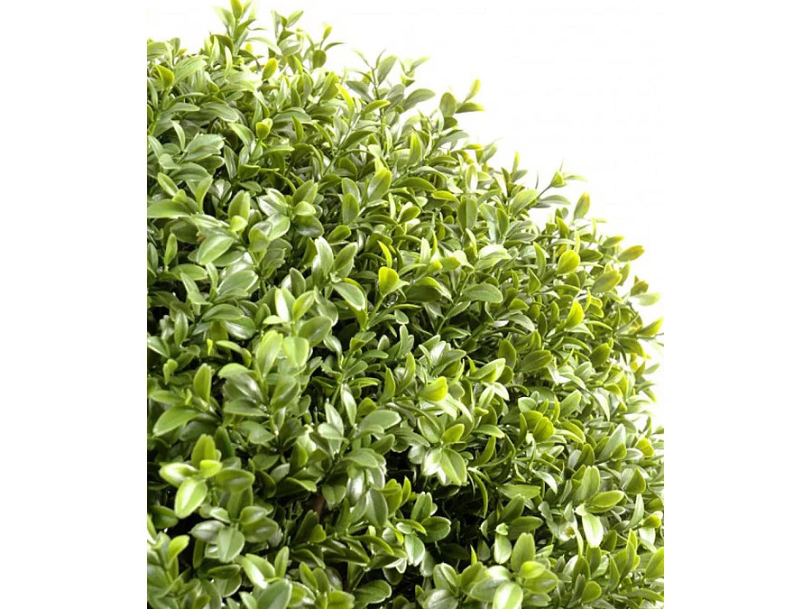 Plante artificielle haute gamme Spécial extérieur / Buis boule artificiel - Dim : H.120 x D.100 cm