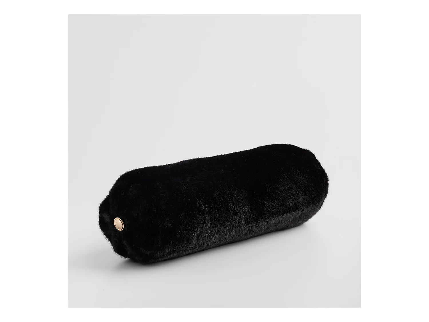 Coussin Cylindrique Décoratif Molisa Noir Moyen 50.5 x 15.5