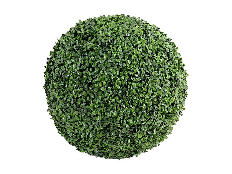 Plante artificielle haute gamme Spécial extérieur / Buis boule artificiel - Dim : H.45 x D.48 cm