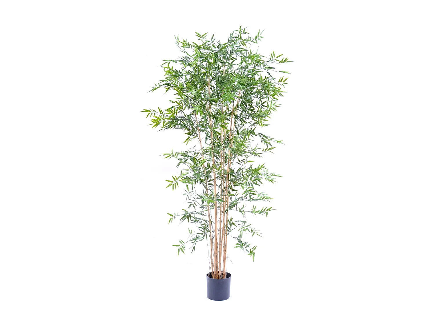 Plante artificielle haute gamme Spécial extérieur en Bambou artificiel, couleur verte - Dim : 210 x 90 cm