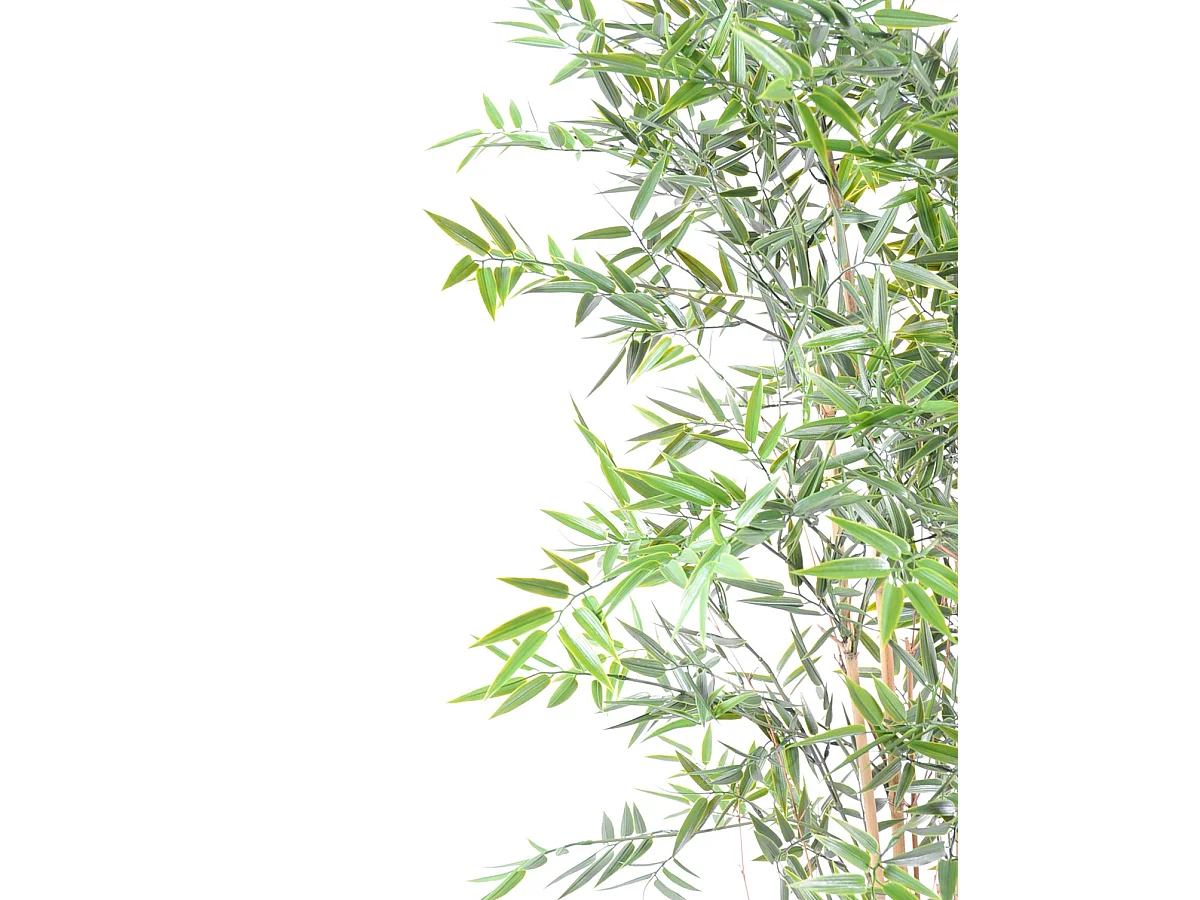Plante artificielle haute gamme Spécial extérieur en Bambou artificiel, couleur verte - Dim : 210 x 90 cm