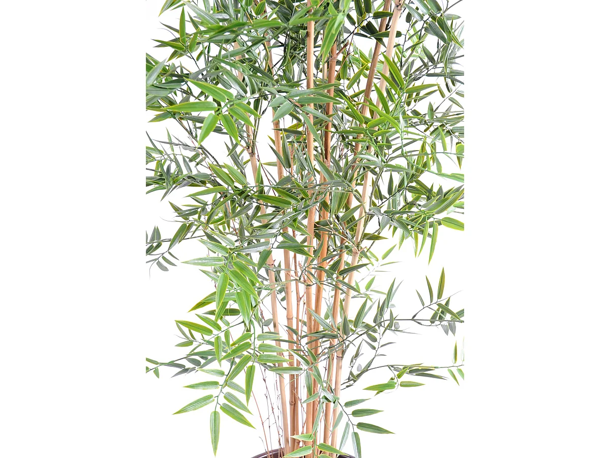 Plante artificielle haute gamme Spécial extérieur en Bambou artificiel, couleur verte - Dim : 150 x 75 cm