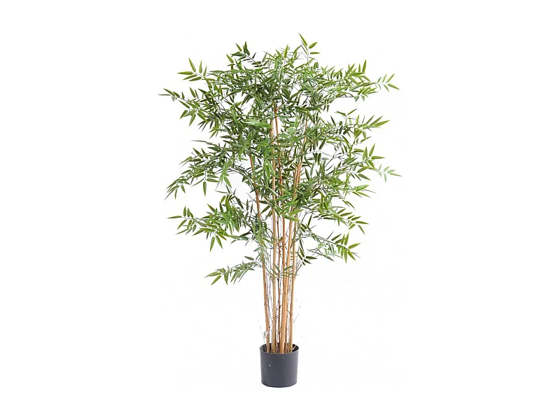 Plante artificielle haute gamme Spécial extérieur en Bambou artificiel, couleur verte - Dim : 150 x 75 cm