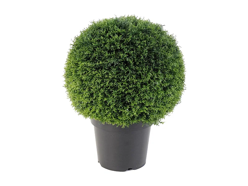 Plante artificielle haute gamme Spécial extérieur / Cyprès artificiel vert - Dim : H.55 x D.45 cm