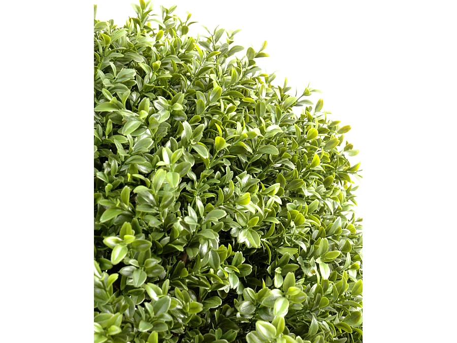 Plante artificielle haute gamme Spécial extérieur / Buis boule artificiel - Dim : H.45 x D.30 cm