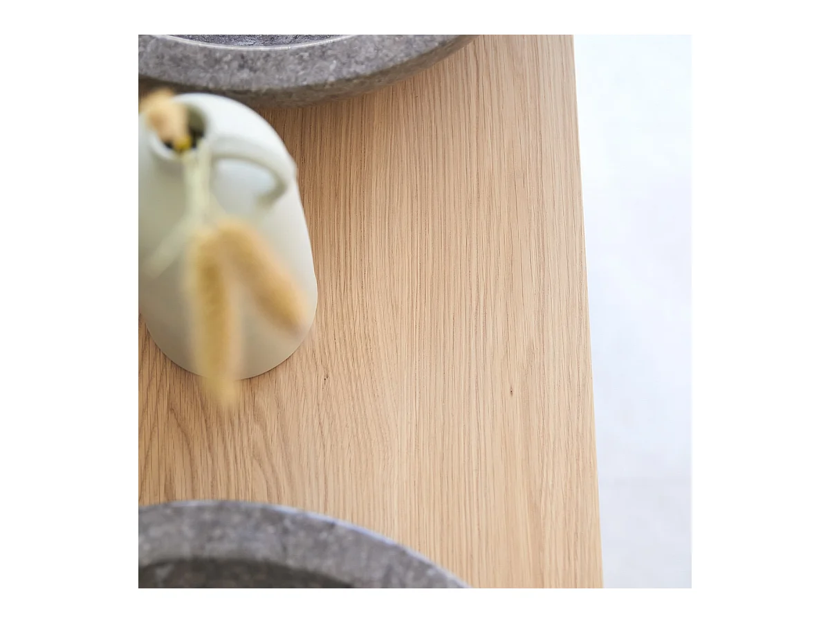 Mobile per bagno in legno di quercia 125 Soho