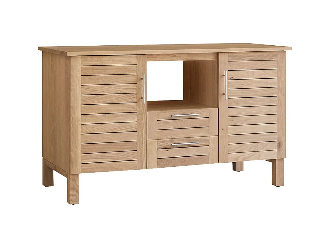 Mobile per bagno in legno di quercia 125 Soho