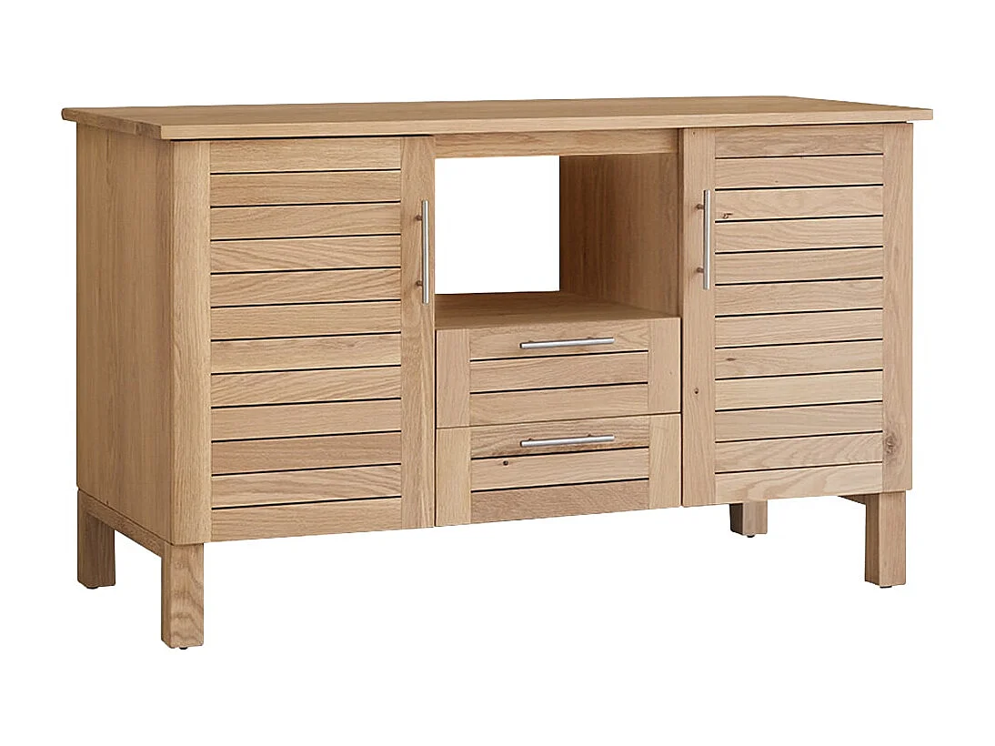 Mobile per bagno in legno di quercia 125 Soho