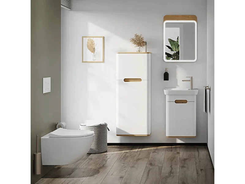 WC suspendu sans bride VITRA Sento blanc + abattant