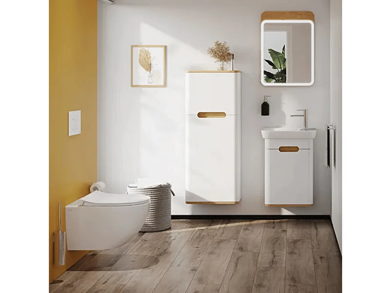 WC suspendu sans bride VitrA Sento blanc + abattant