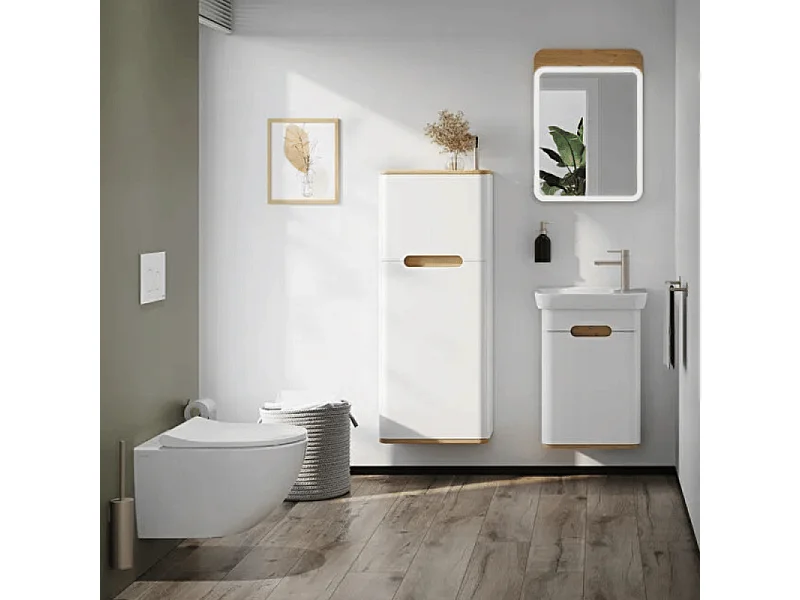 WC suspendu sans bride VitrA Sento blanc + abattant