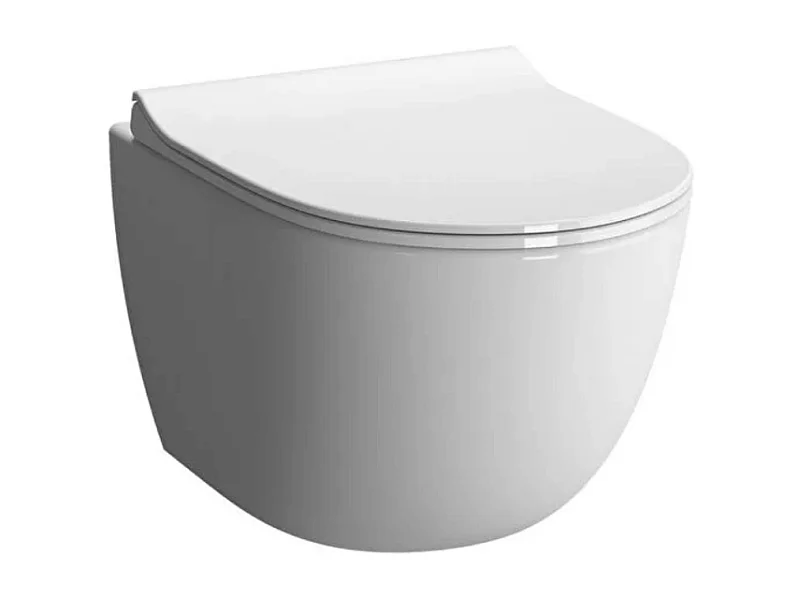 WC suspendu sans bride VITRA Sento blanc + abattant
