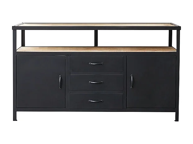 Mobili da bagno in legno di mango e metallo 140 cm Industriel