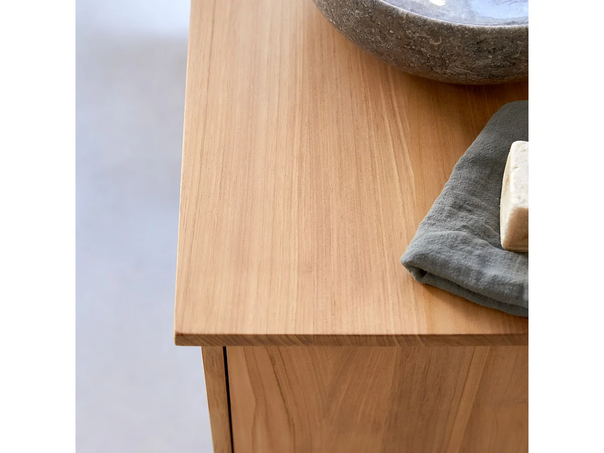 Mobili da bagno in legno massello di Teak 125 Soho