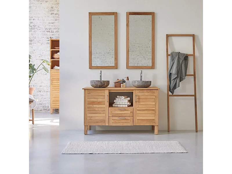 Mobili da bagno in legno massello di Teak 125 Soho