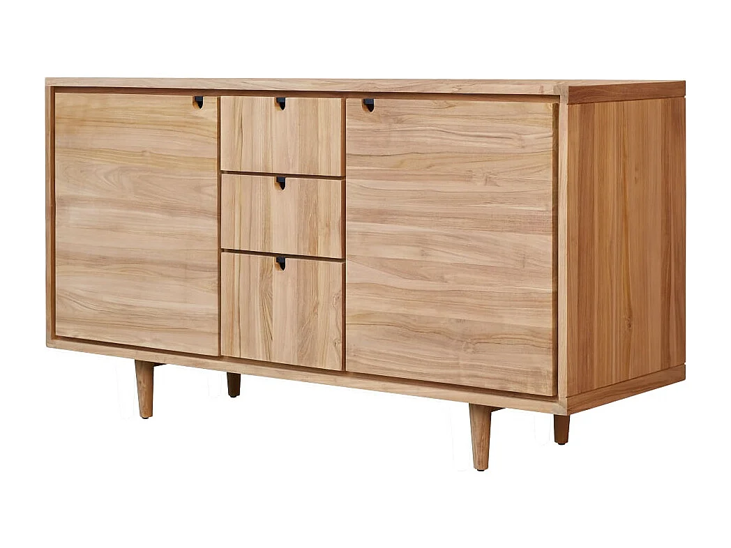 Meuble sous vasque en bois de teck 145 Jonàk