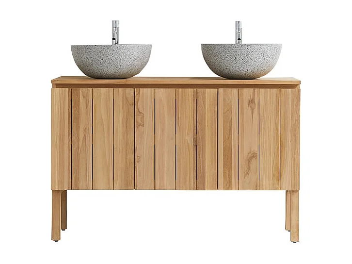 Mobile sottolavabo in legno di teak 120 Jill