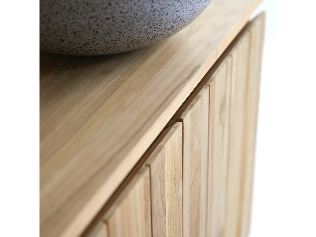 Mobile sottolavabo in legno di teak 120 Jill