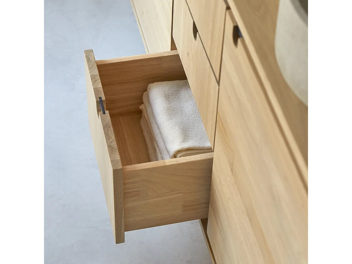 Waschbecken-Unterschrank aus Eichenholz 145 Jonàk