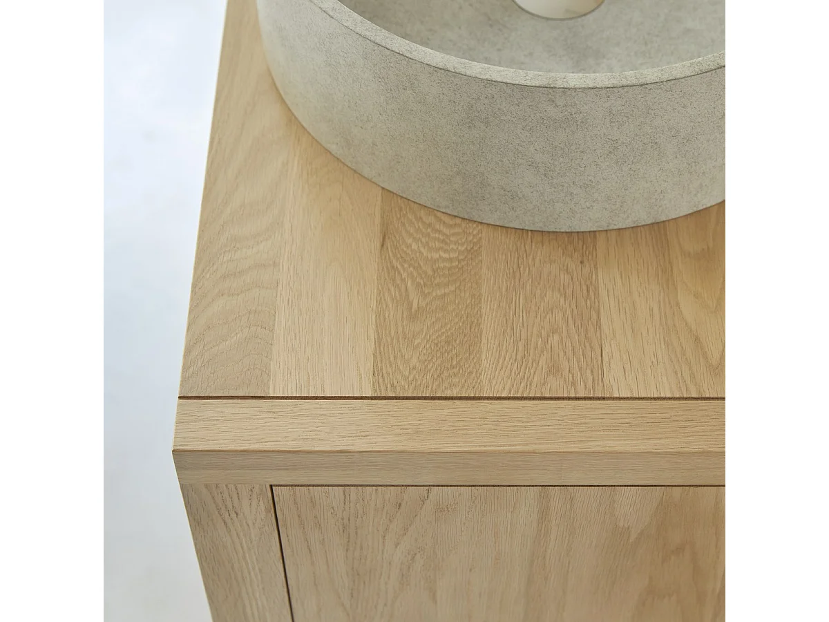 Waschbecken-Unterschrank aus Eichenholz 145 Jonàk