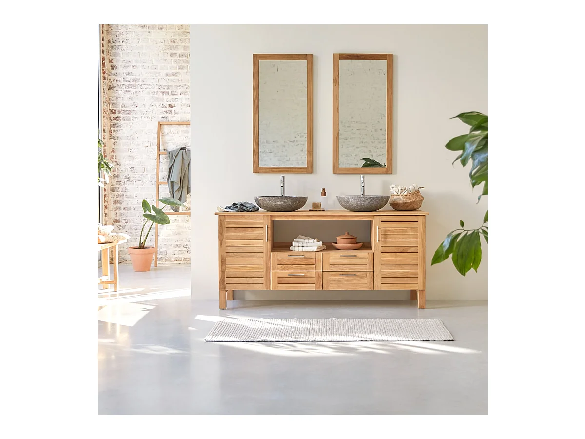 Meuble Salle de bain en bois de teck 165 Soho