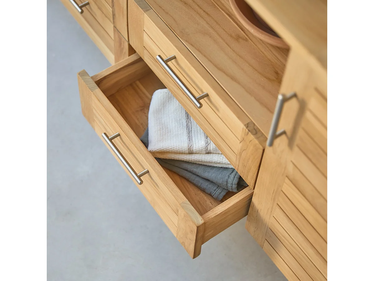 Meuble Salle de bain en bois de teck 165 Soho